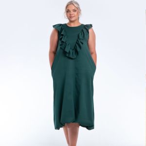 Sleeveless Bubble Hem Dress